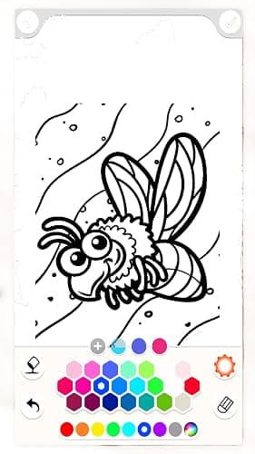Insect Coloring Pages & Drawing App, Bugs and Nature Scenes, Educational Coloring