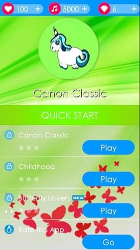 Beautiful Piano3 Game Unicorn