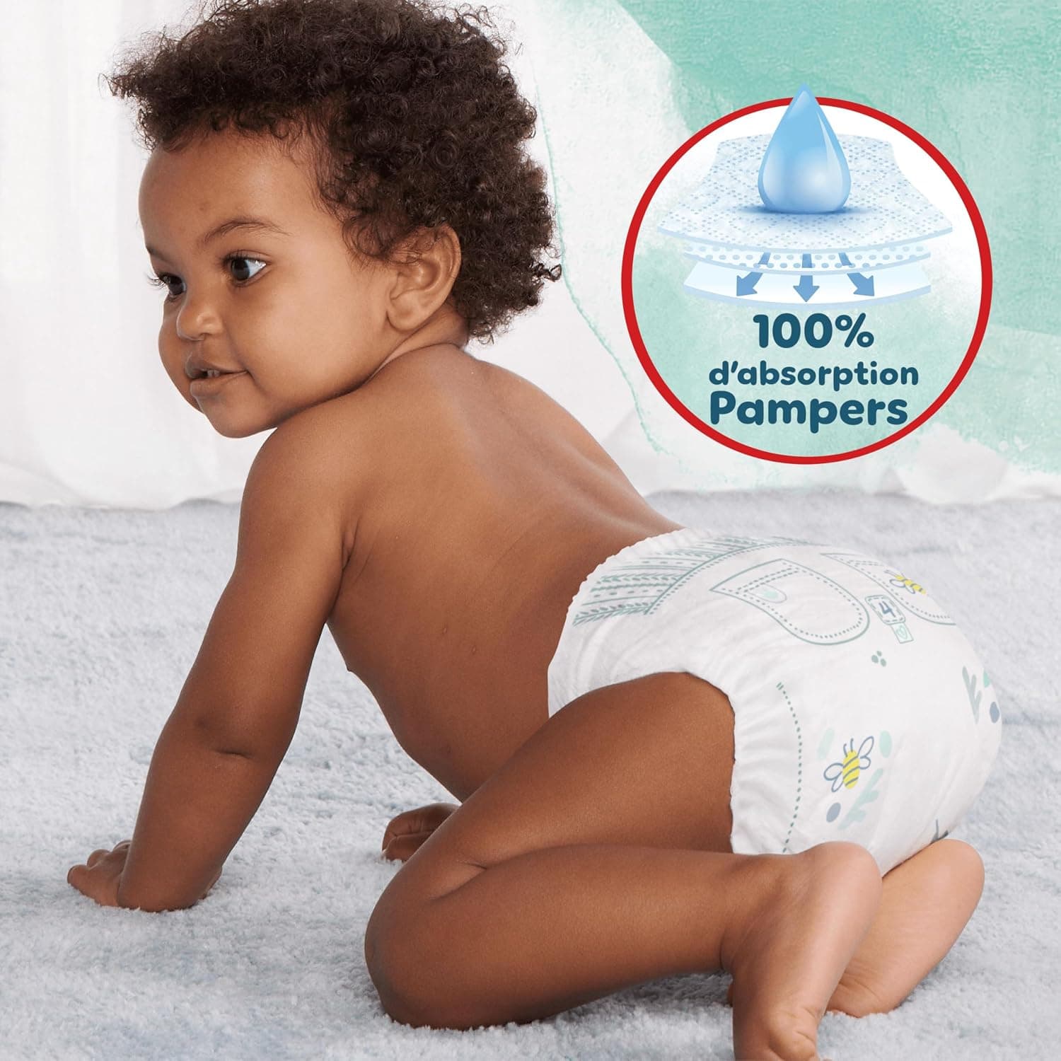 Pampers Harmonie Pants, Taille 4, 168 Couches-Culottes, 9-15kg, Protection Douce Pour La Peau Et Maintien Confortable 360°, Pack 1 Mois