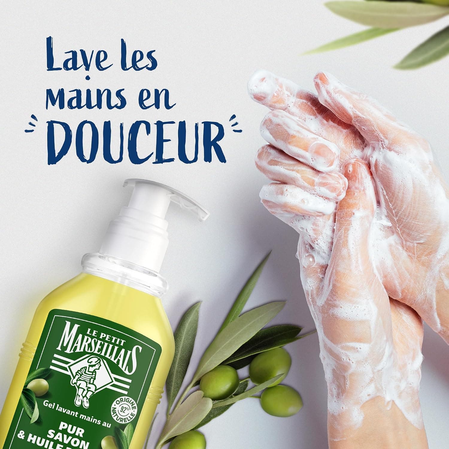 Le Petit Marseillais Gel Lavant Mains Pur Savon & Huile d'Olive 300 ml