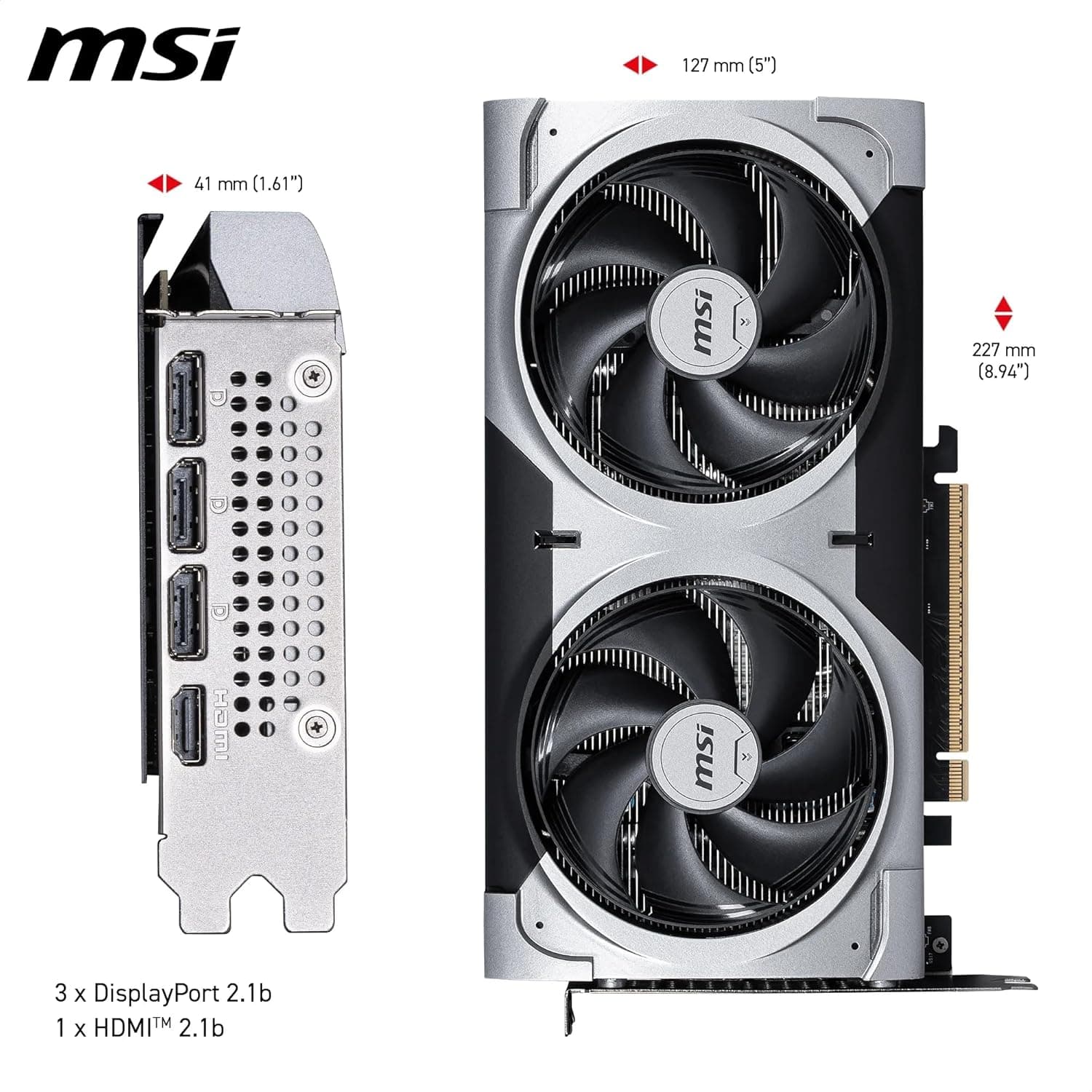MSI NVIDIA GeForce RTX 5060 Ti 16G Ventus 2X OC Plus Carte Graphique