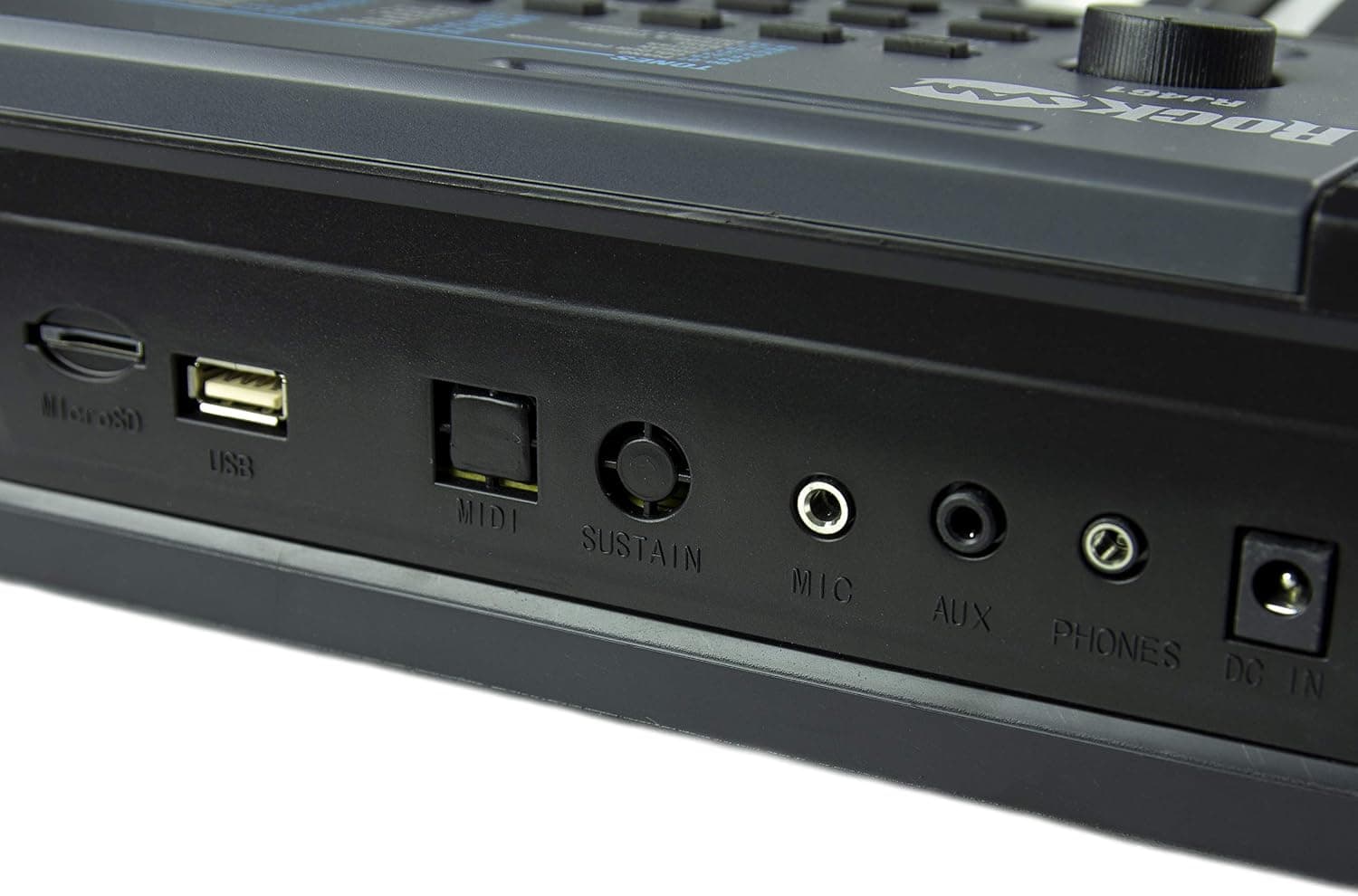 RockJam RJ461 Clavier Piano 61 Touches avec Pitch Bend pour Débutants | Synthétiseur débutant portable avec pitch bend, 300 sons, autocollants de notes et cours pour enfants et adultes