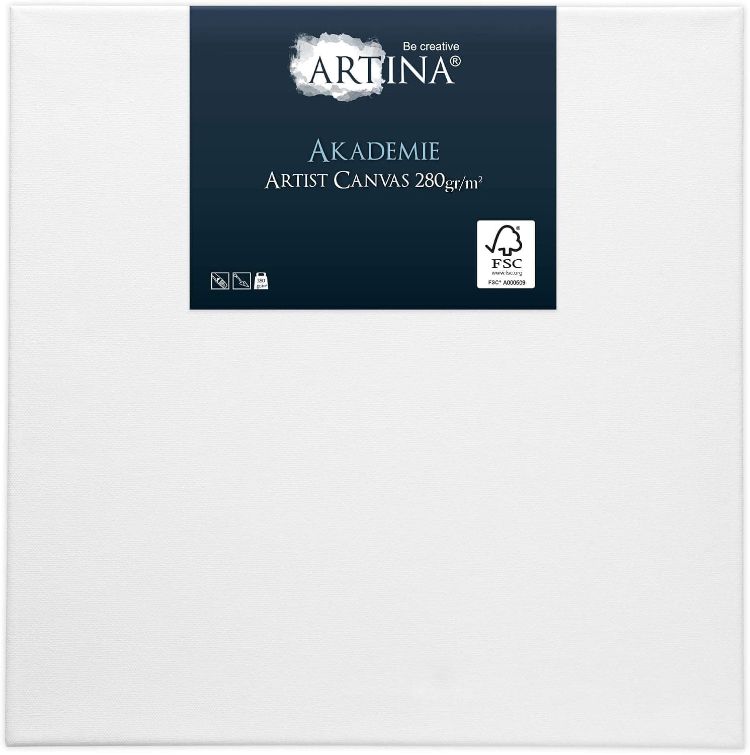 Artina Set de 2 Canvas toile peinture châssis entoilés bois FSC® à peindre