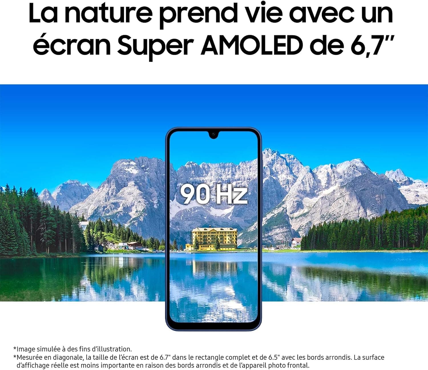 Samsung Galaxy A17 5G 128 Go, Smartphone Android déverrouillé, écran 6,7", Batterie 5000 mAh, Bleu, Version FR
