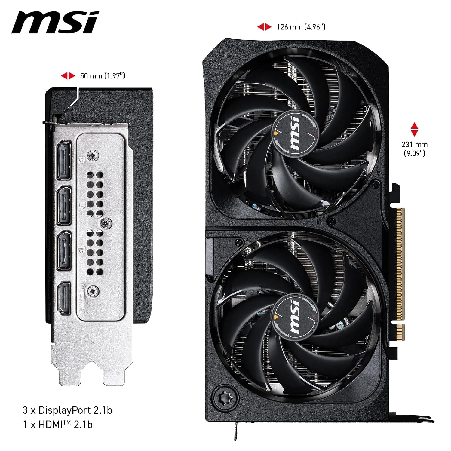 MSI NVIDIA GeForce RTX 5070 12G Shadow 2X OC Carte Graphique