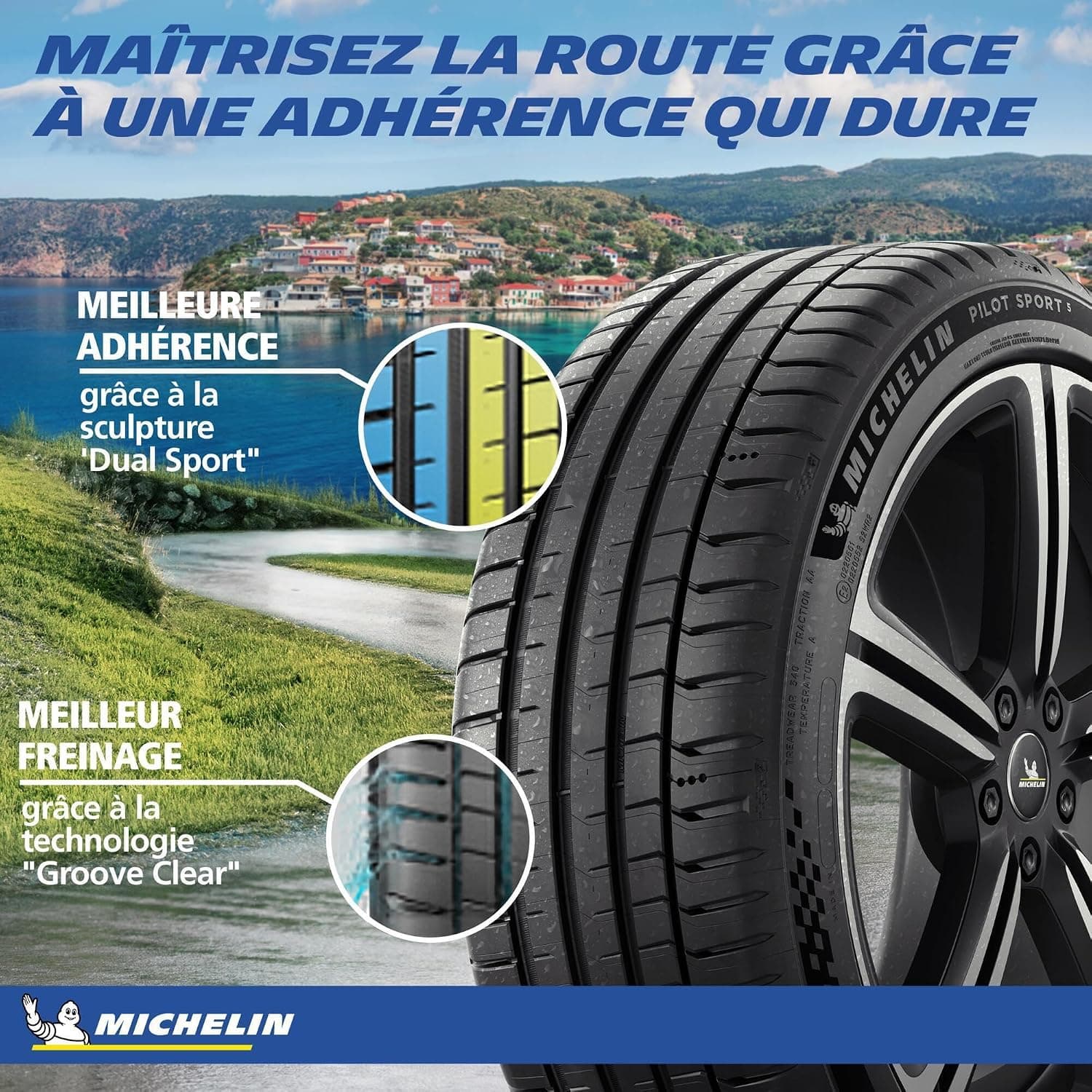 MICHELIN Pneu Été Pilot Sport 5 225/40 ZR18 (92Y) XL