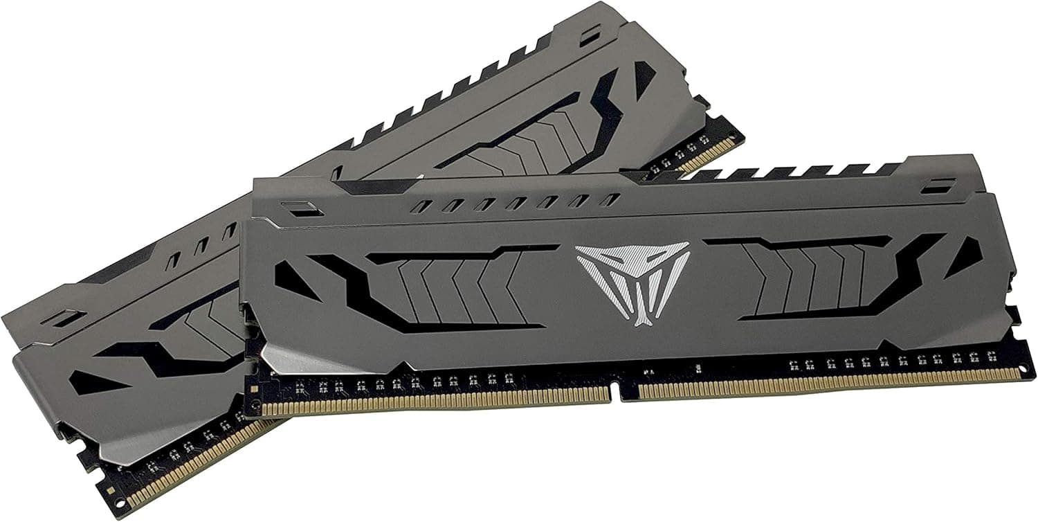 Patriot Memory Kit de Mémoire Haute Performance Viper Steel DDR4 3600 MHz 16Go (2x8Go) C18 Gris