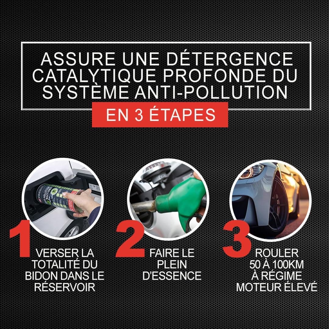 FACOM 006071 Détergent Système Anti-Pollution Essence 7 en 1 – Pompe d'injection, injecteurs, conduits d'admission, EGR, catalyseur d'oxydation– Formule Pro 1L