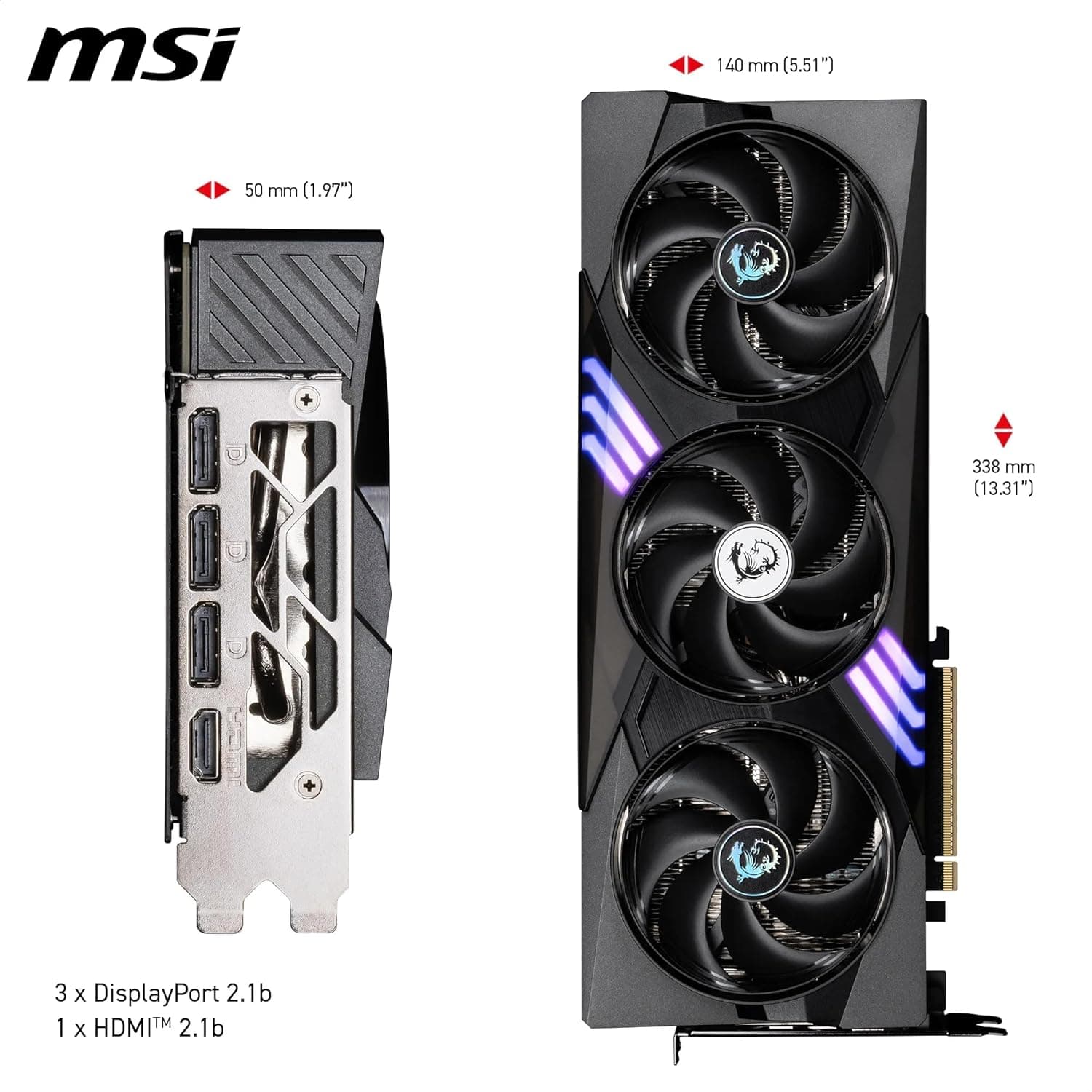 MSI NVIDIA GeForce RTX 5070 12G Gaming Trio OC Carte Graphique