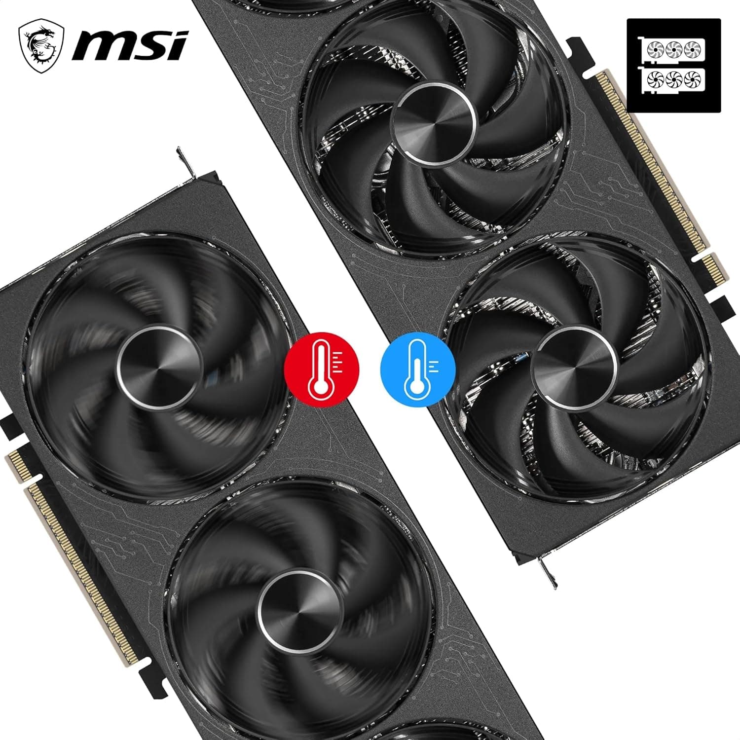 MSI NVIDIA GeForce RTX 5080 16G Inspire 3X OC Black Carte Graphique