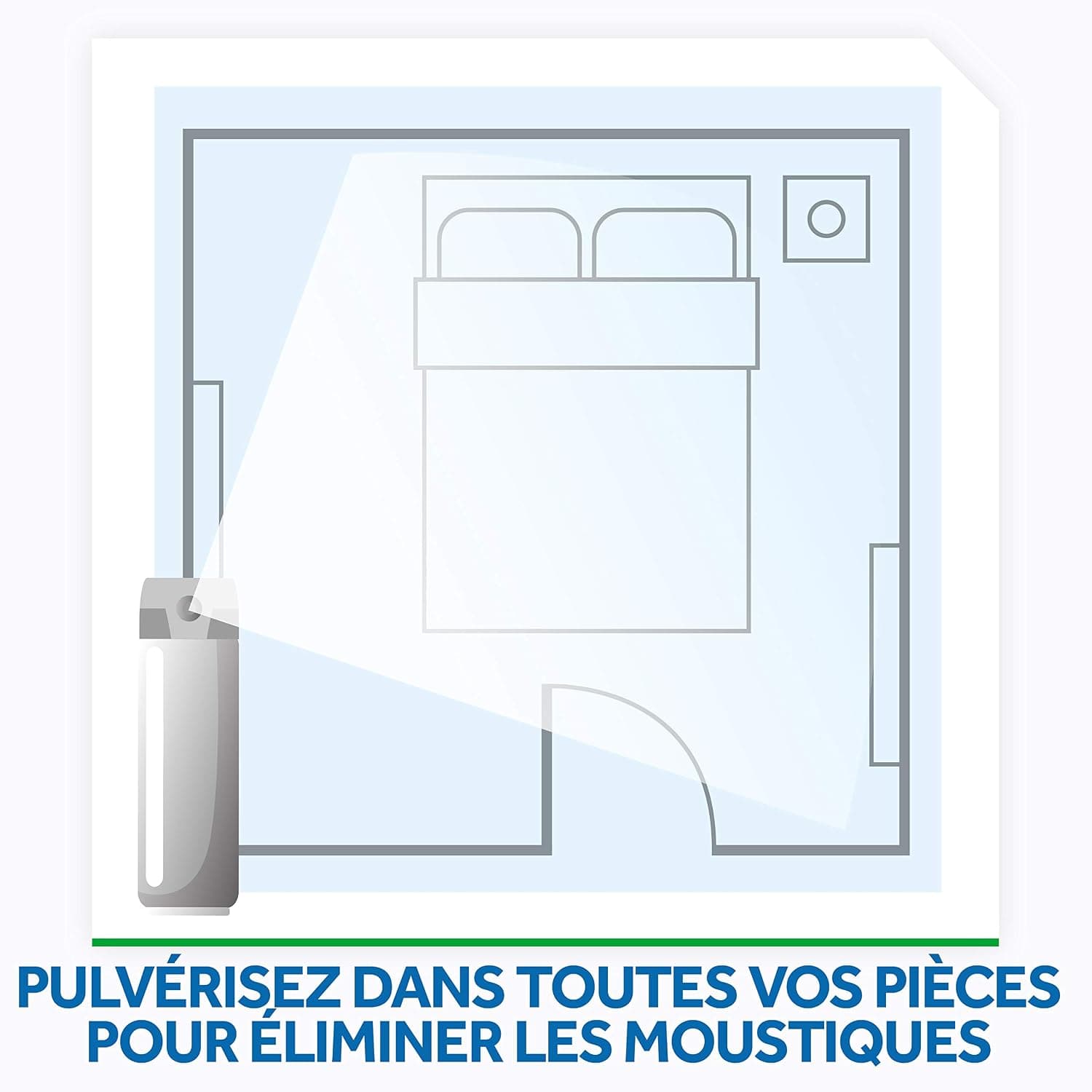 Raid Max Aérosol Mouches & Moustiques Action Rapide Longue Durée 400 ml