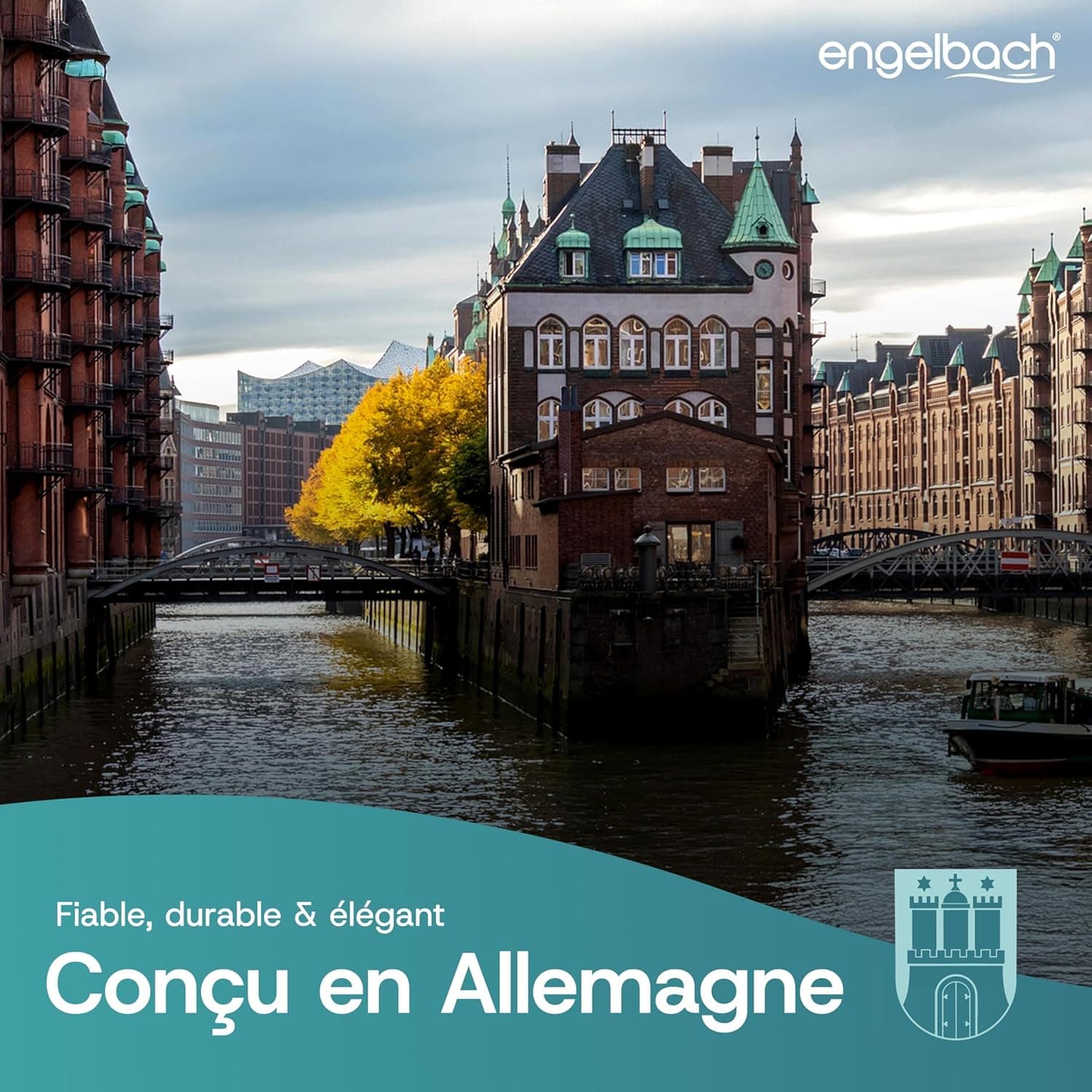 Engelbach® Brosse WC en Silicone - à Fixation Murale sans Perçage, Antracite