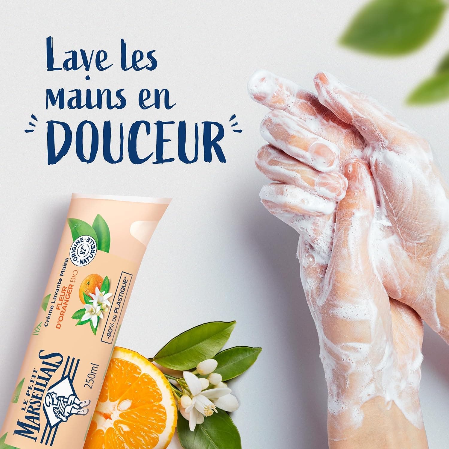 Le Petit Marseillais Recharge Crème Lavante Mains Fleur d'Oranger Bio 250ml