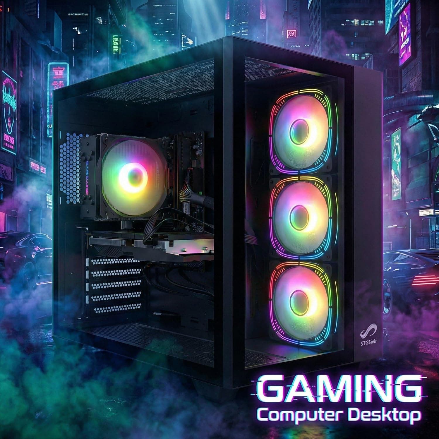 STGsivir PC Gamer Fixe, Core i7, RTX 2060 Super 8G, 16G RAM, 1T SSD