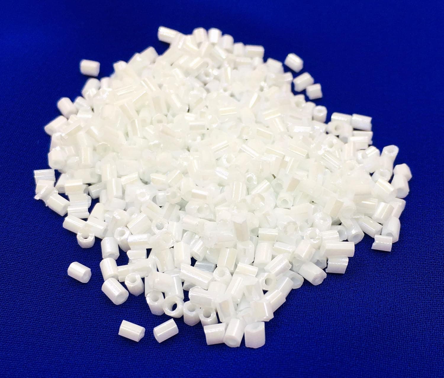 Perlin Perles en verre blanches opaques de 2 mm pour la broderie de perles de rocaille, fabrication de bijoux, mode de mariée, bricolage