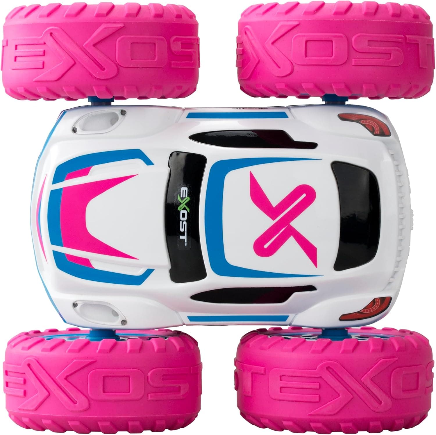 Silverlit - Exost Voiture Télécommandée Tout-Terrain 360 Cross - Batterie Rechargeable - Conduite sur 2 Faces à 360° + Phares LED - Vitesse : 12km/h - Jouet pour Enfants dès 5 Ans
