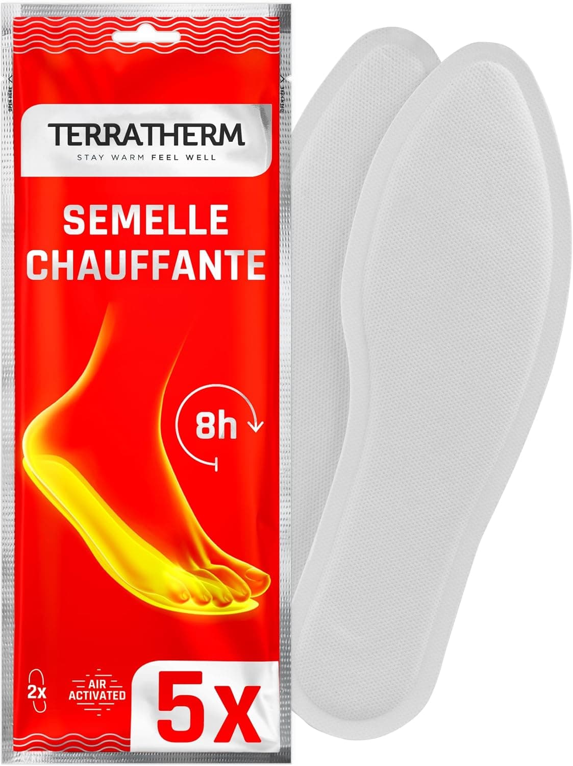 TerraTherm Semelles chauffantes - activé par l'air