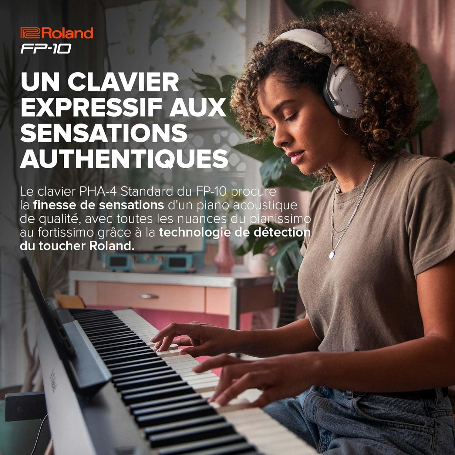 FP-10 Roland, Piano numérique à 88 touches avec sons SuperNATURAL