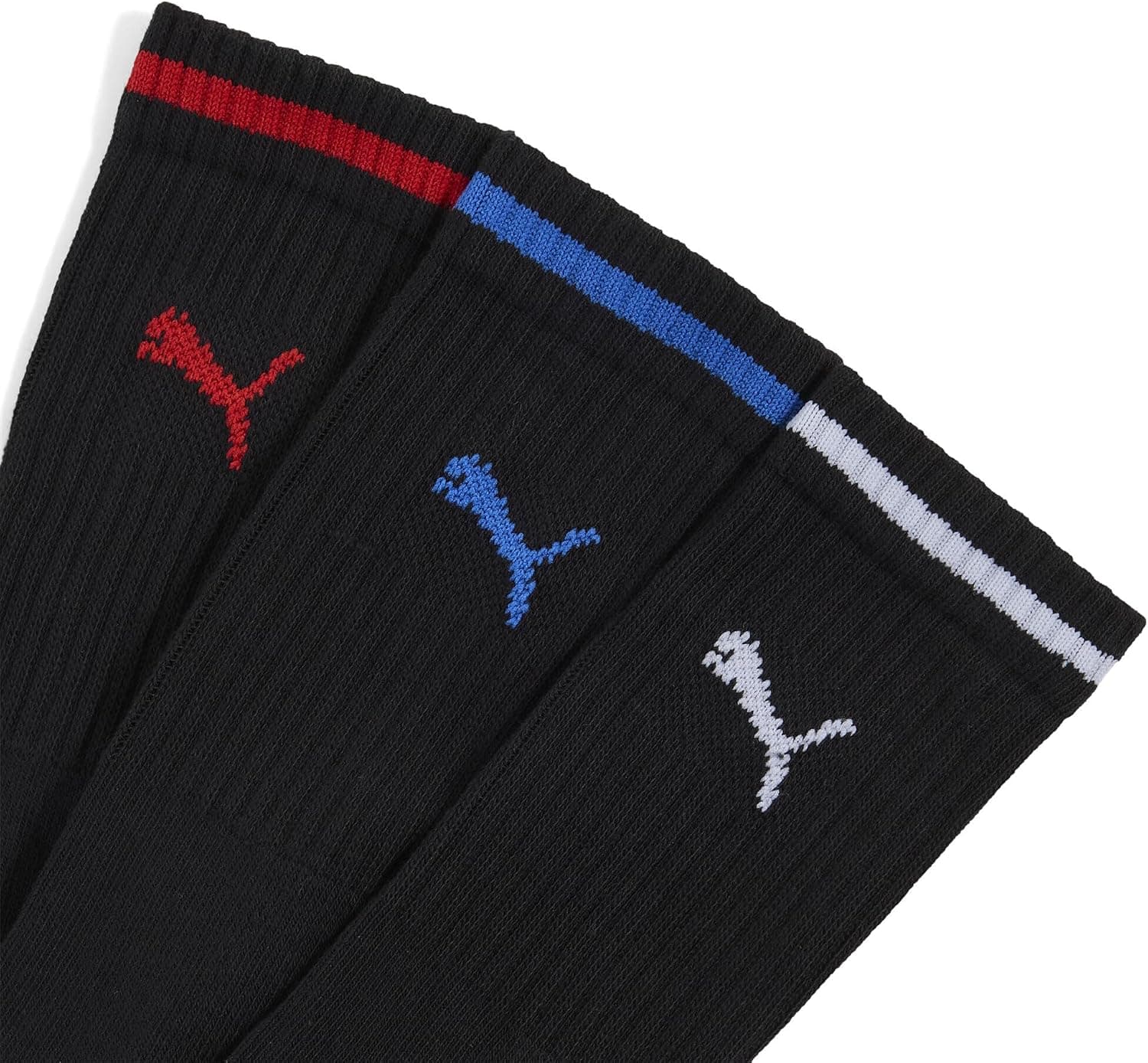 PUMA Crew Chaussettes Mixte (lot de 3)
