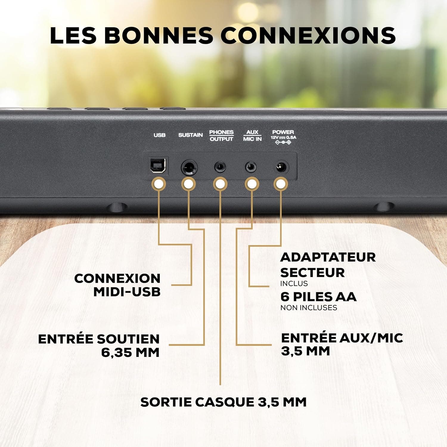Alesis Recital Play Clavier Piano 88 Touches | Portable, 480 Sons, Modes Split/Layer, Cours Inclus, pour Débutants