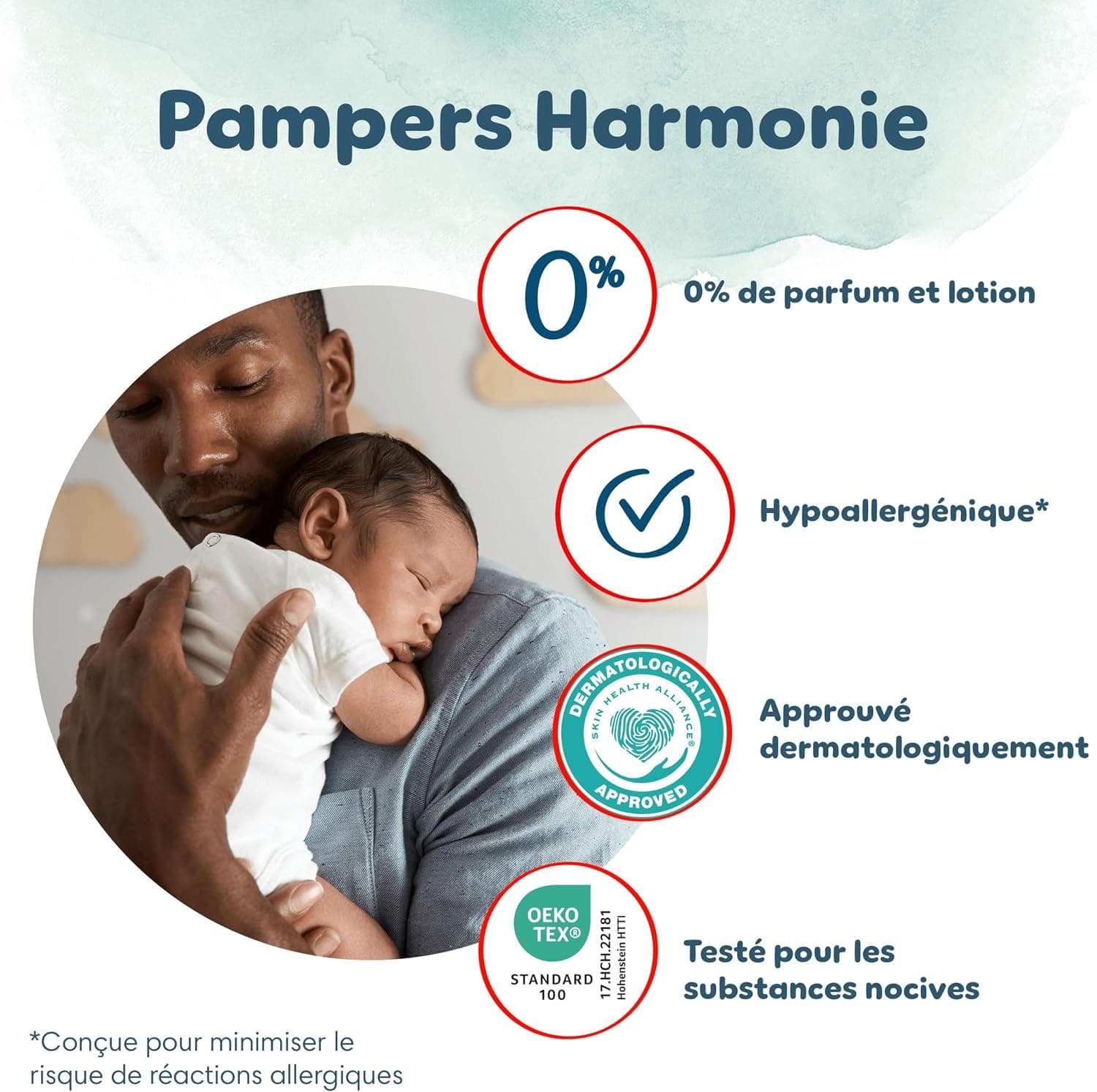 Pampers Harmonie Pants, Taille 4, 168 Couches-Culottes, 9-15kg, Protection Douce Pour La Peau Et Maintien Confortable 360°, Pack 1 Mois