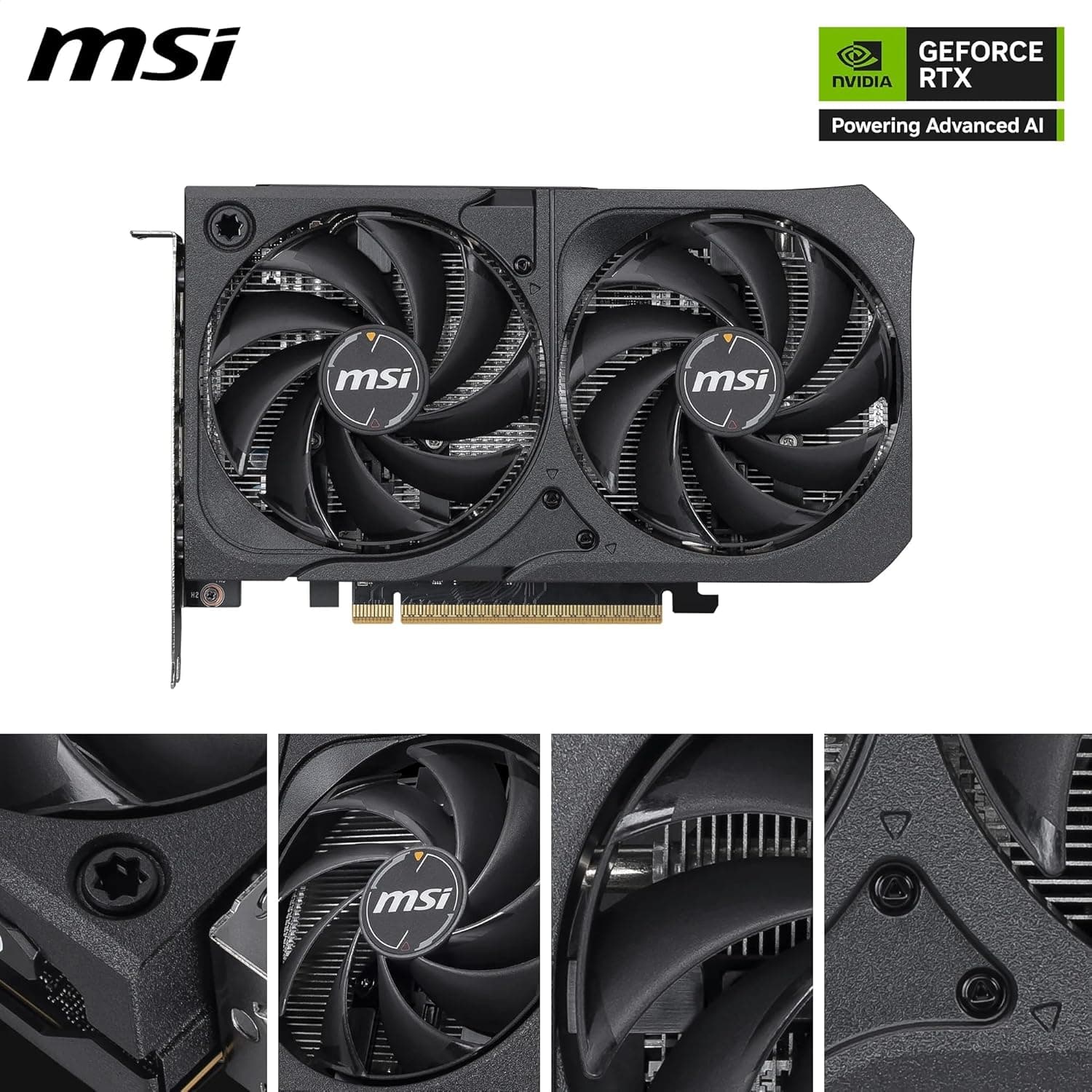 MSI NVIDIA GeForce RTX 5050 8G Shadow 2X OC Carte Graphique