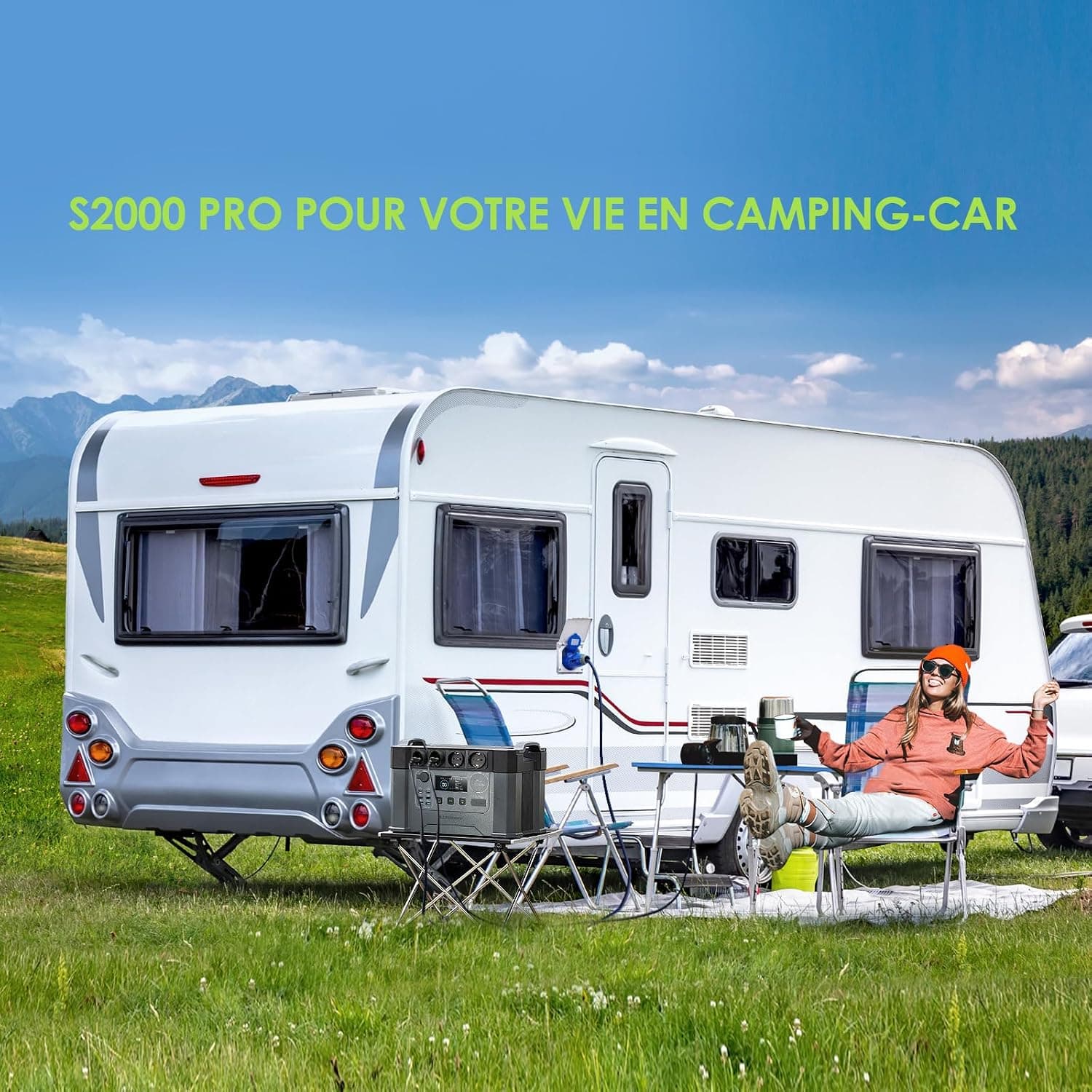 ALLPOWERS S2000Pro Station électrique portable 2400W 1451Wh (crête 4000 W)