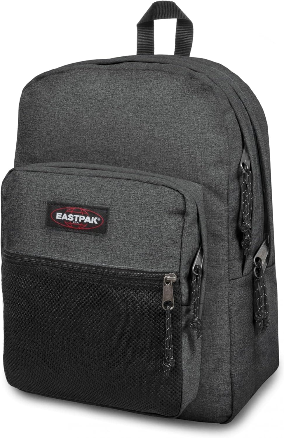 EASTPAK Pinnacle Sac à dos 38L (42 x 32 x 25,5 cm), grand sac école et voyage, sac à dos multi-compartiments résistant avec organiseur et bretelles rembourrées - BLACK DENIM