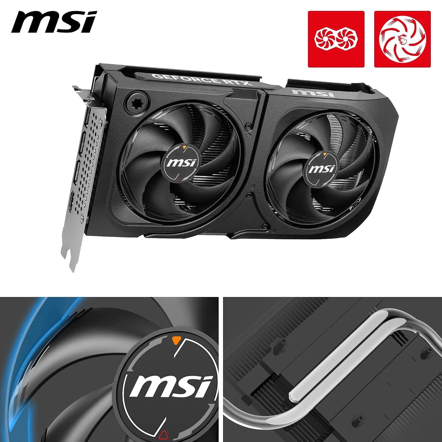 MSI NVIDIA GeForce RTX 5060 Ti 16G Shadow 2X OC Plus Carte Graphique