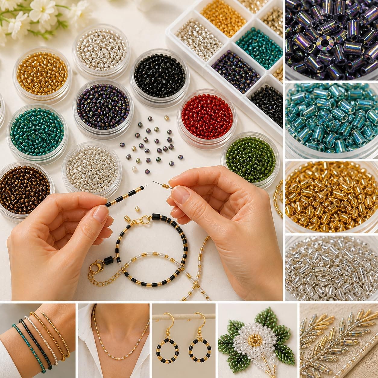 Perlin Perles en verre blanches opaques de 2 mm pour la broderie de perles de rocaille, fabrication de bijoux, mode de mariée, bricolage