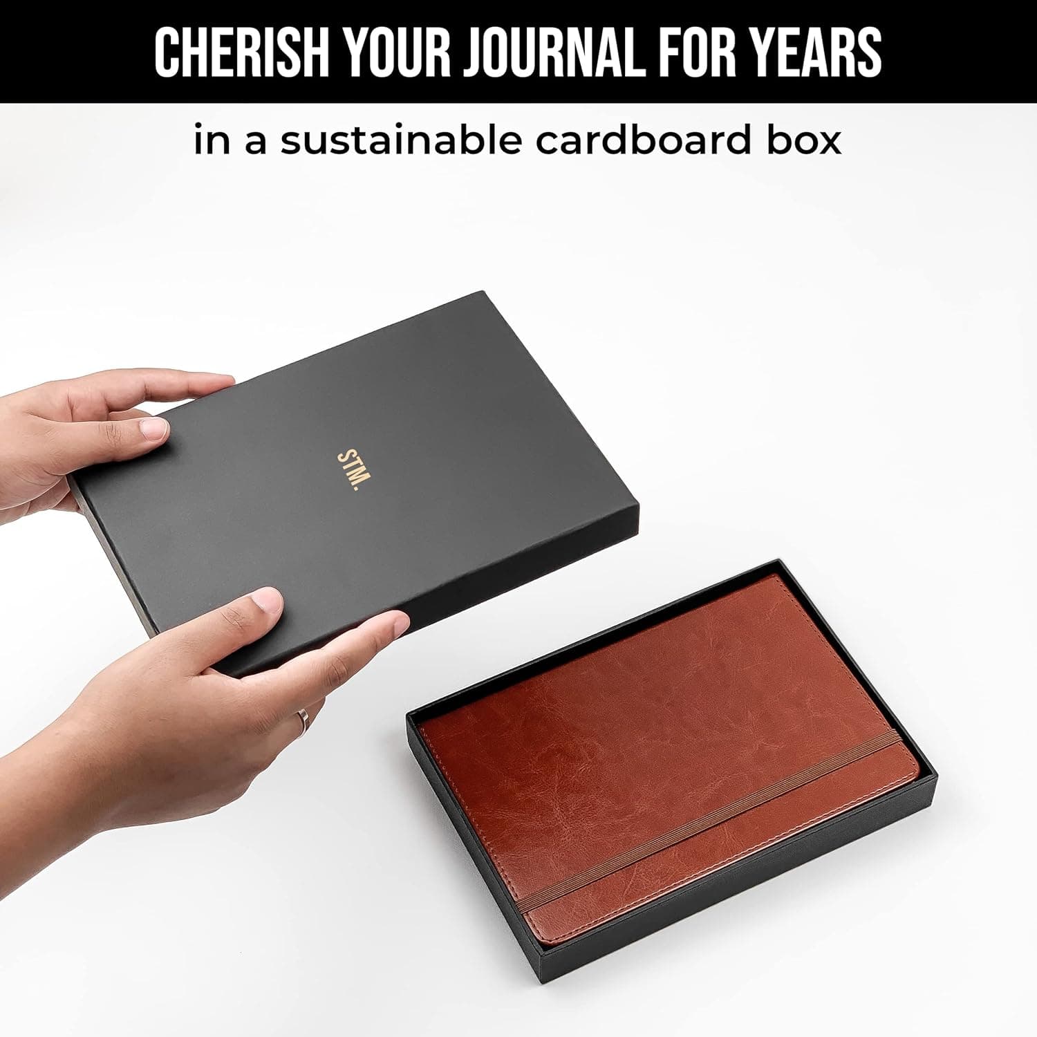 carnet a5 doublé pour écrire | Ligné 200 pages, papier épais 120 g/m2, notes autocollantes, boucle pour stylo, bande élastique, couverture rigide en cuir | Des gribouillis qui comptent A5, 5,75x8,2