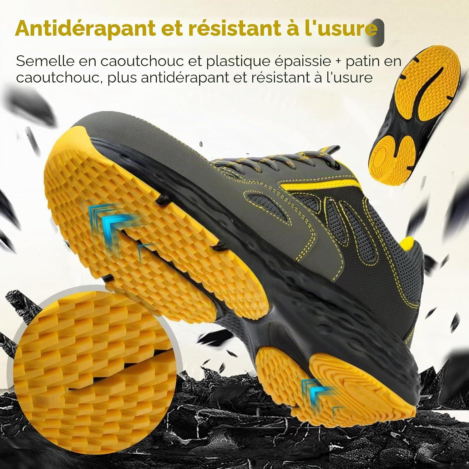 ISOOUS Chaussures de Sécurité Hommes Femmes Chaussures de Travail Légère
