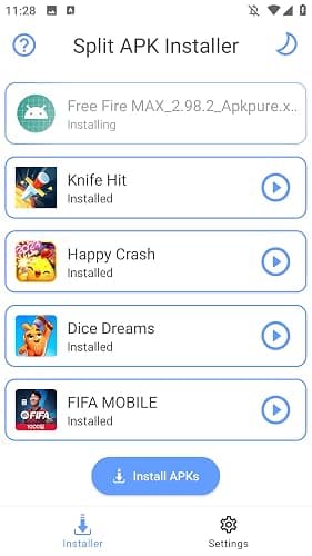 Split Apk Installer(.xapk .apks .apkm .apk .zip with obb files)