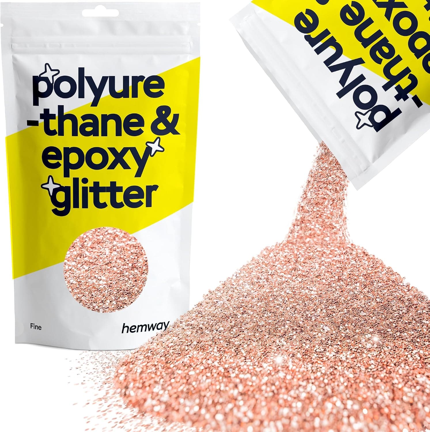 Hemway | Polyuréthane et résine époxy Glitter - FIN - 1/64" 0.015" 0.4mm - Rose Gold / 100 g