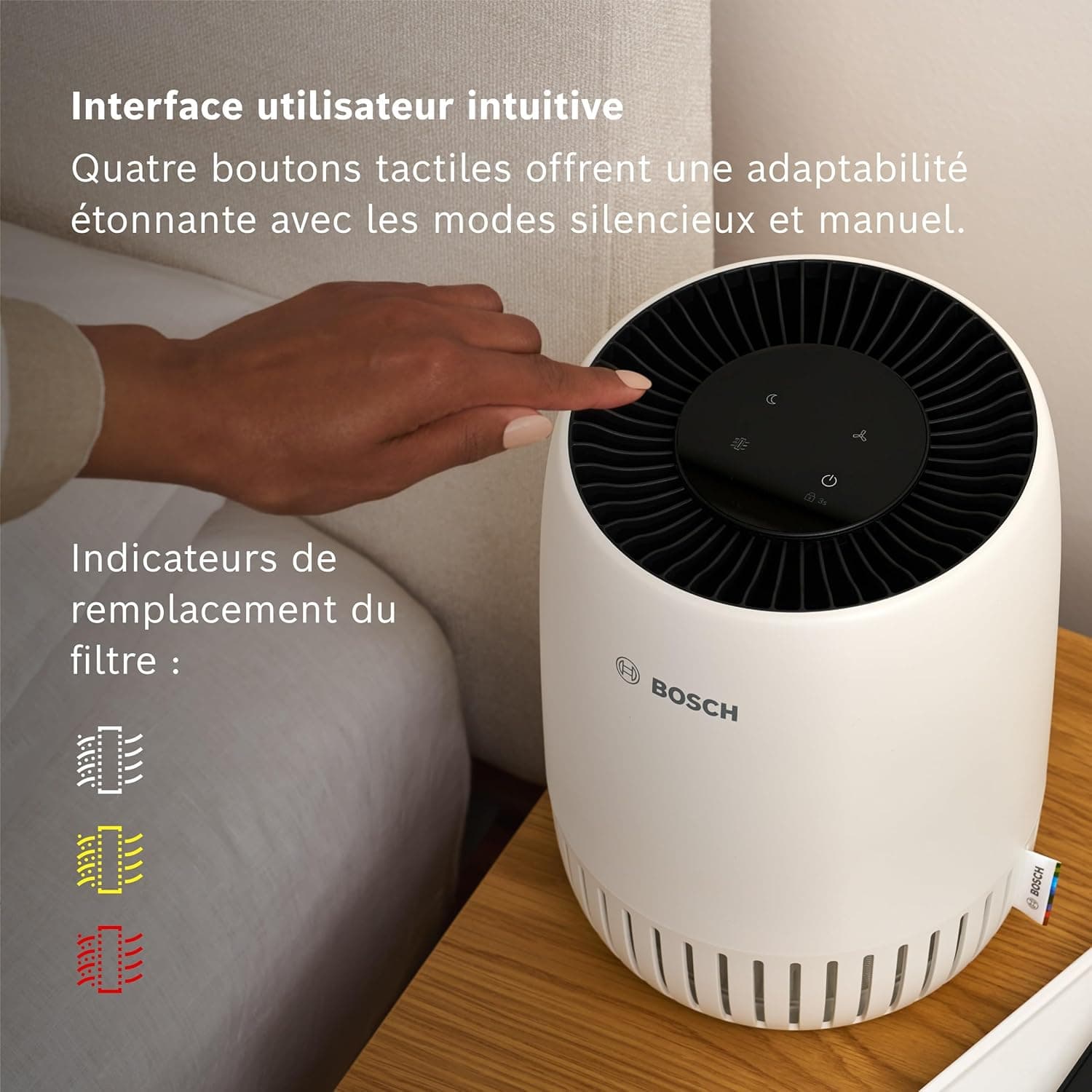 Bosch Air 500, Purificateur d'air, Pour pièces jusqu'à 23 m2