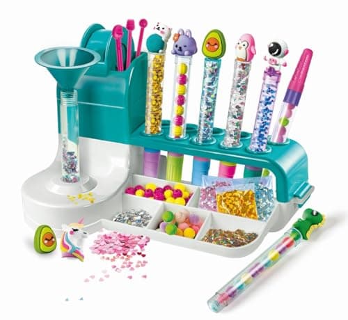 Clementoni - L'atelier des stylos - Coffret de création de stylos personnalisés - Loisirs Créatif - Exprime ta personnalité - Jeu pour Enfant à partir de 7 ans - Atelier, en Français