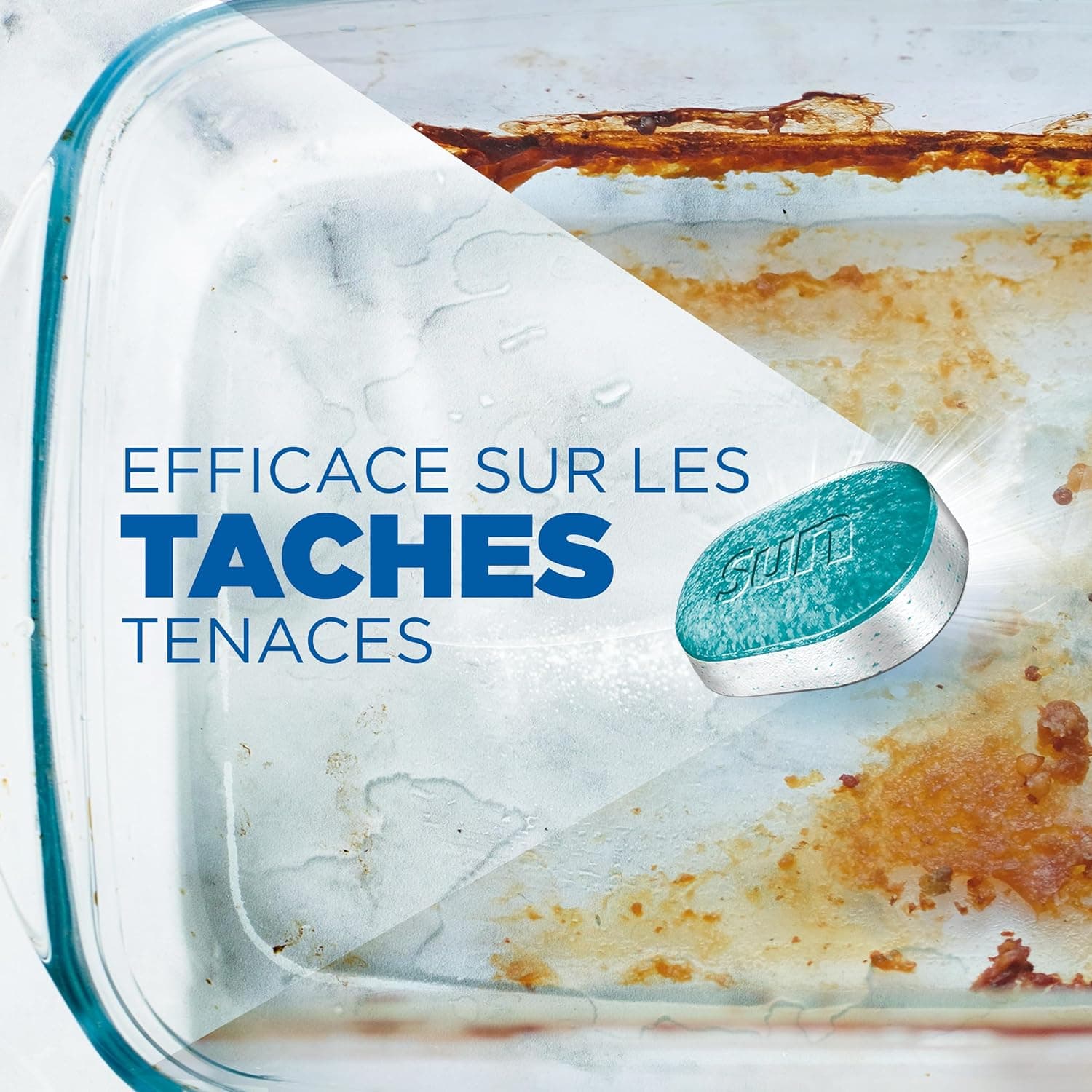 SUN - pastilles lave-vaisselle Tout en 1 Hygiène - 46 tablettes - avec 85% d'ingrédients d'origine naturelle - 100% efficace sur + de 99 taches