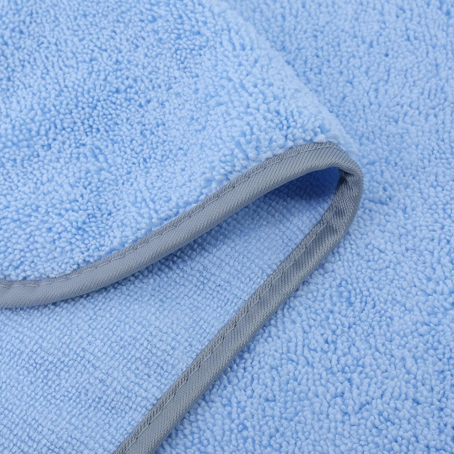 Polyte - Paréo de bain pour femme et serviette de cheveux - microfibres/sèche rapidement - bleu clair - taille unique
