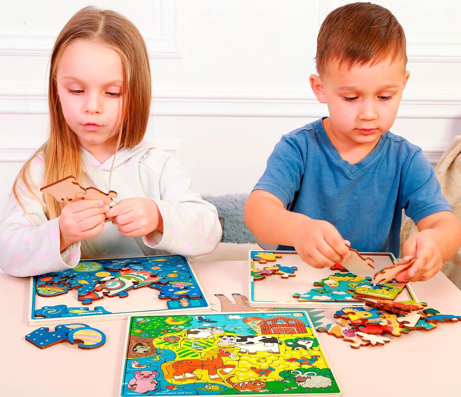 Puzzle en Bois pour Enfants 3 à 5 Ans - Puzzle 6 à 8 Ans