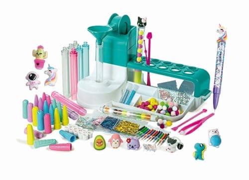 Clementoni - L'atelier des stylos - Coffret de création de stylos personnalisés - Loisirs Créatif - Exprime ta personnalité - Jeu pour Enfant à partir de 7 ans - Atelier, en Français