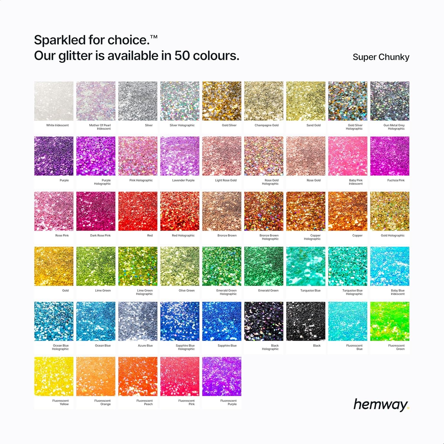 Hemway Ultra Étincelle Glitter - Super Chunky 1/8 0,125 (3 mm) - Artisanat Verre à vin Mariages Fleurs du corps cosmétique visage yeux ongles peau Festival de cheveux - 100 g - or rose