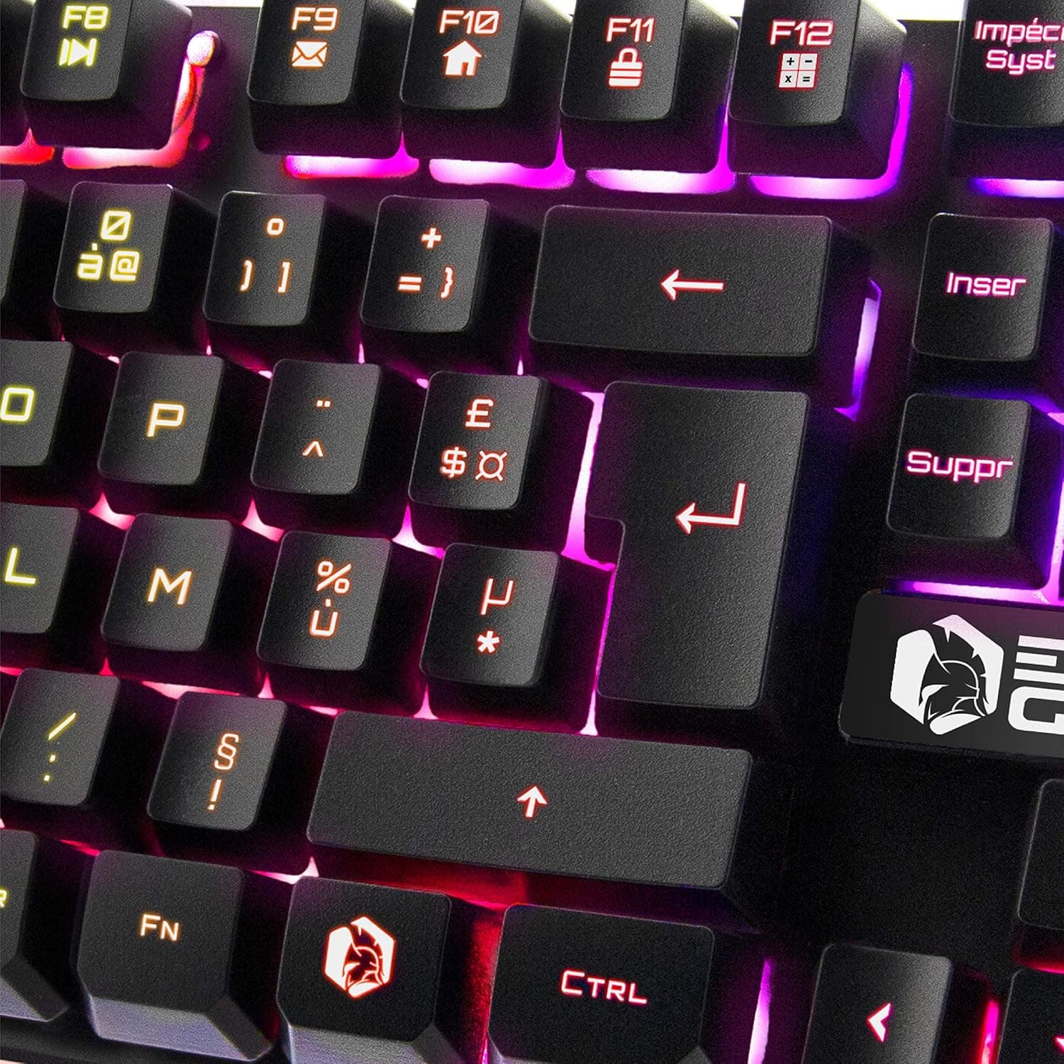 EMPIRE GAMING - Clavier Gamer Nouveau K300 (AZERTY) - 105 Touches Semi-Mécaniques - Rétroéclairage LED RGB - 19 Keys Anti-Ghosting - 12 Raccourcis Multimédia - USB Filaire