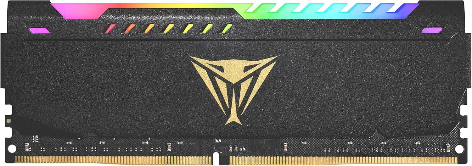 Patriot Memory Viper Elite DDR4 3200 16GB (1x16Go) C18 Module de Mémoire Haute Performance Eclairage LED RGB - Noir