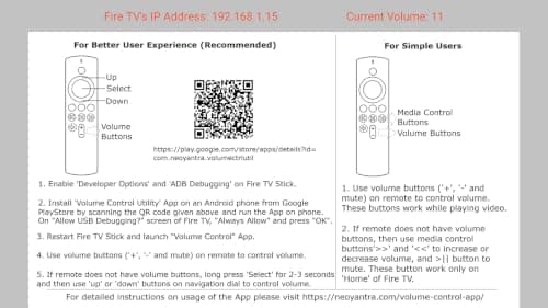 Volume Control For Stick