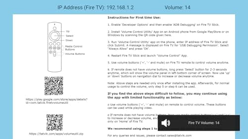 Volume Control for Fire TV Stick