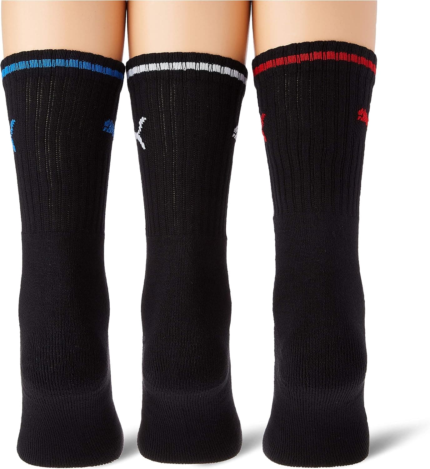 PUMA Crew Chaussettes Mixte (lot de 3)