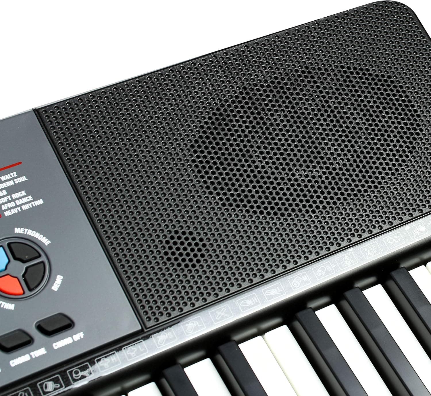 RockJam RJ461 Clavier Piano 61 Touches avec Pitch Bend pour Débutants | Synthétiseur débutant portable avec pitch bend, 300 sons, autocollants de notes et cours pour enfants et adultes