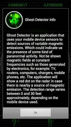 Ghost Detector Spectrum