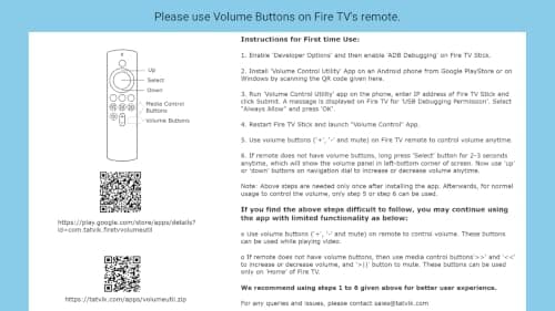 Volume Control for Fire TV Stick