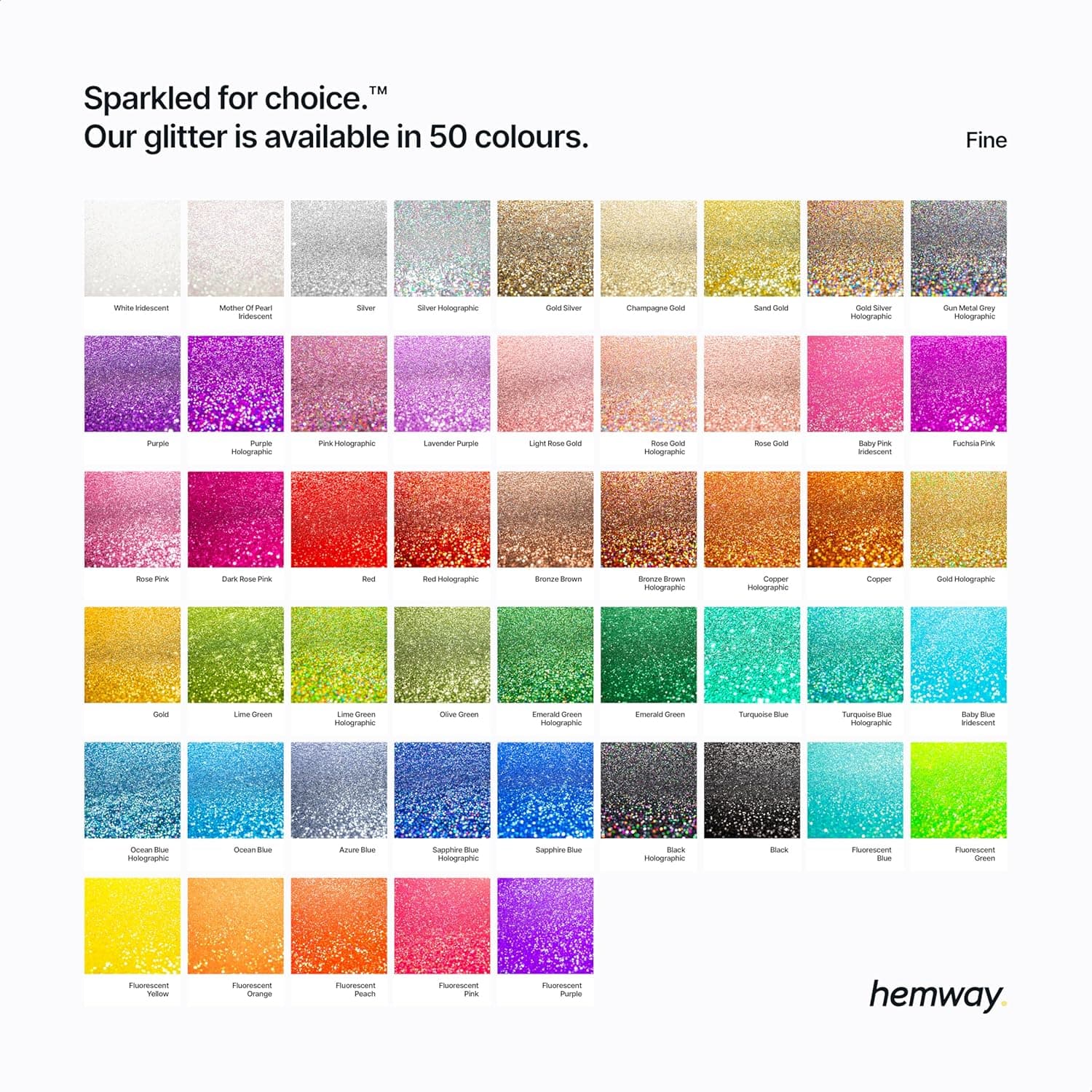 Hemway | Polyuréthane et résine époxy Glitter - FIN - 1/64" 0.015" 0.4mm - Rose Gold / 100 g